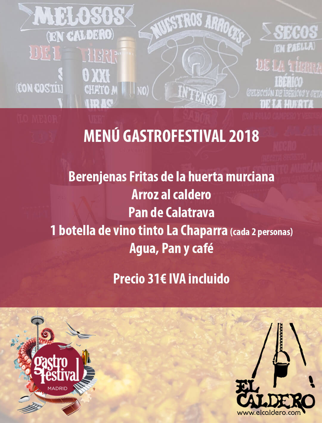 CALDERO MADRID FUSION ¡Menú especial cardiosaludable para un Gastrofestival de arte!
